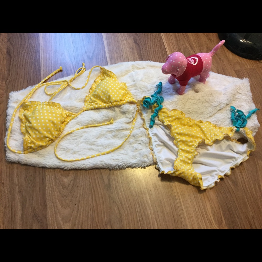 Victoria's Secret Yellow Polka Dot Bikini